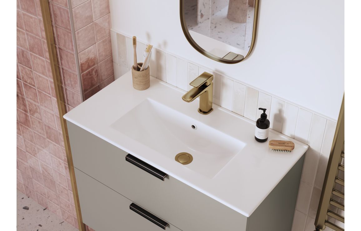 Harrogate Basin Mixer & Waste - Brushed Bronze