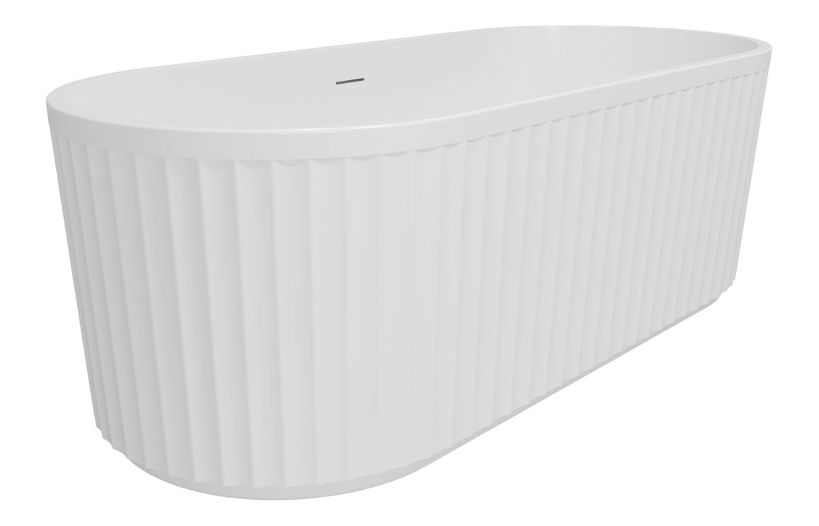 Wrea Fluted Freestanding 1700x750x570mm 0TH Bath