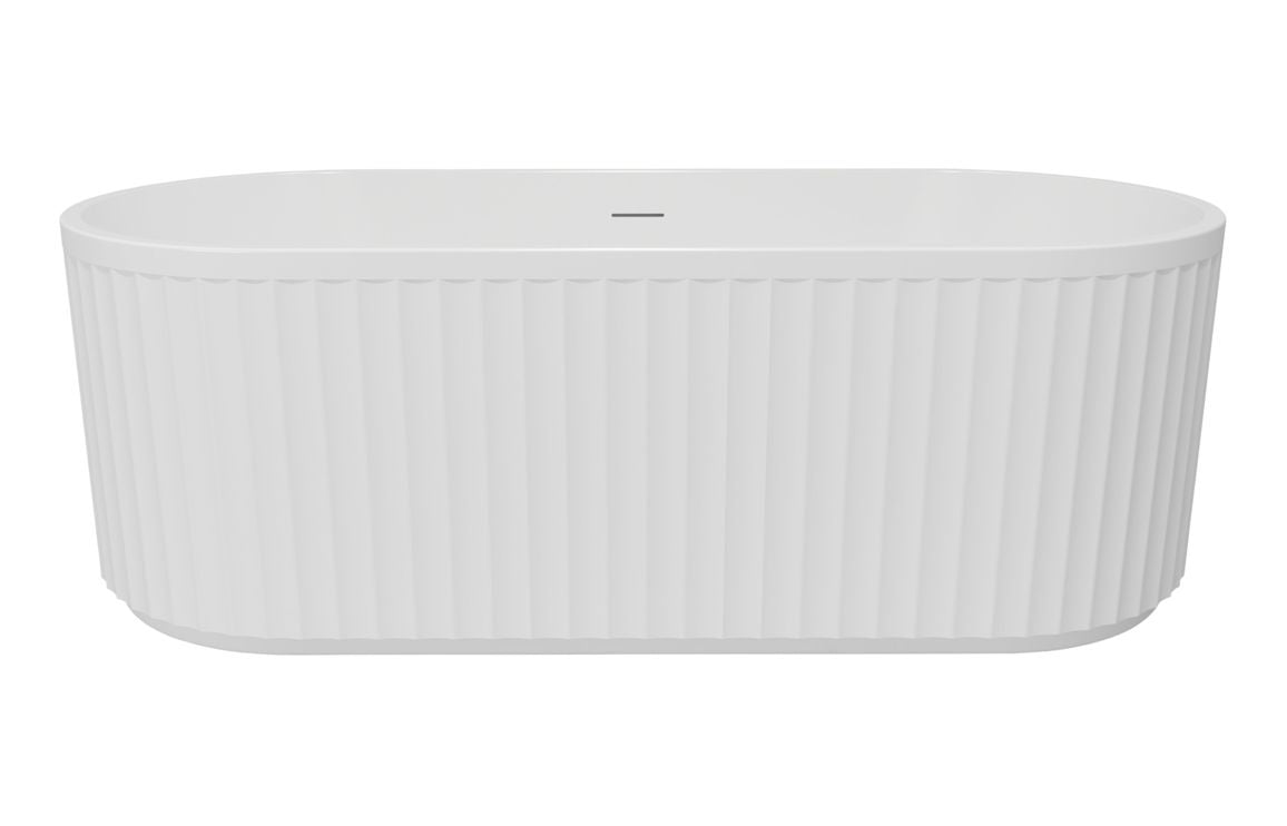 Wrea Fluted Freestanding 1700x750x570mm 0TH Bath