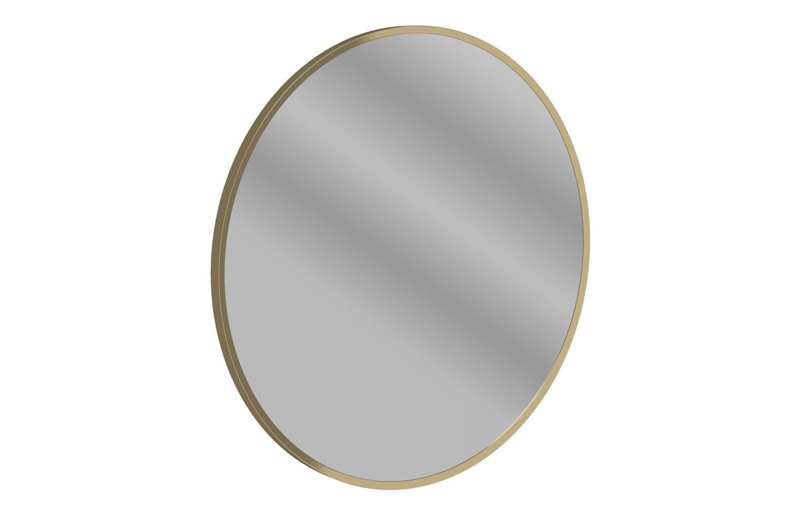 Poulton 600mm Round Mirror - Brushed Bronze