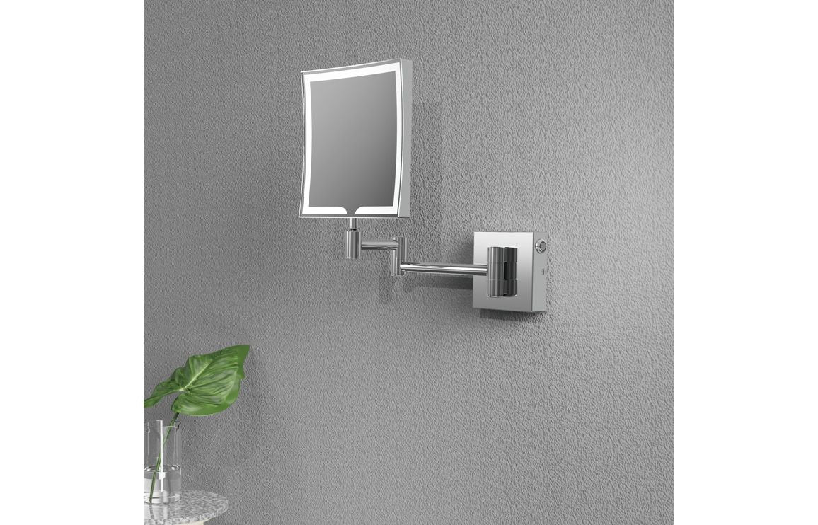 Kirkham Square LED Cosmetic Mirror - Chrome