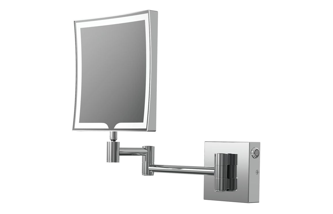 Kirkham Square LED Cosmetic Mirror - Chrome