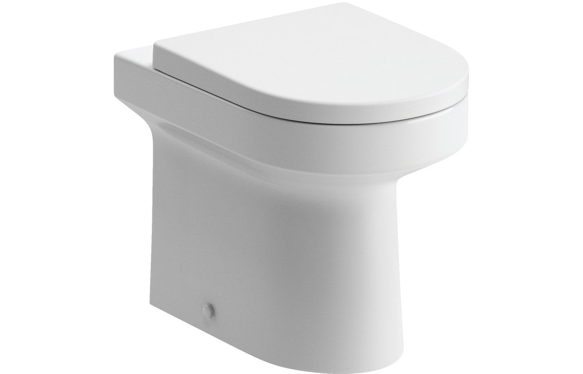 Brochall 1100mm Furniture & BTW WC Pack - White Gloss (RH)