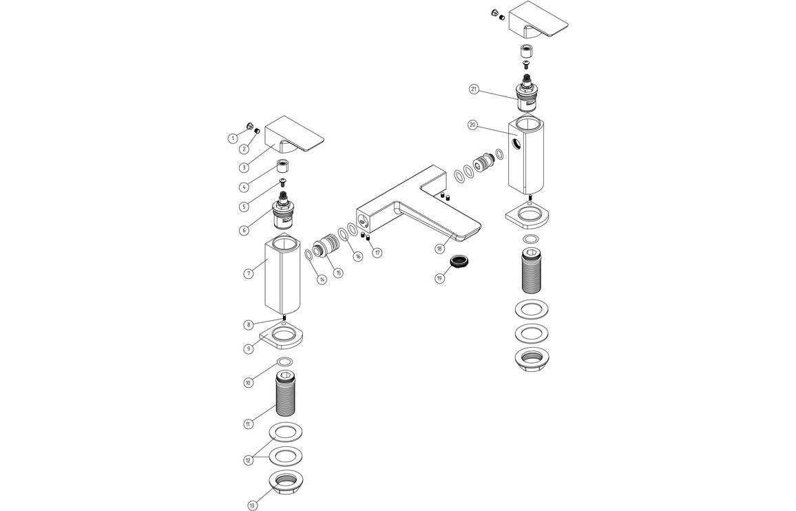 Harrogate Bath Filler - Brushed Brass