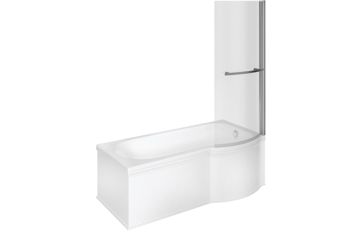 Stoop P Shape SUPERCAST 1700x850x560mm 0TH Shower Bath Pack (RH)
