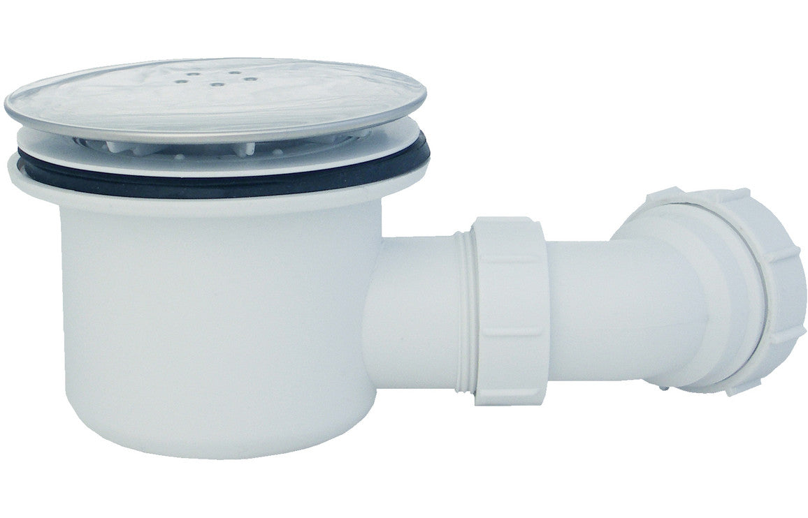 45mm Low Profile 900x760mm Offset Quadrant Tray & Waste (RH)
