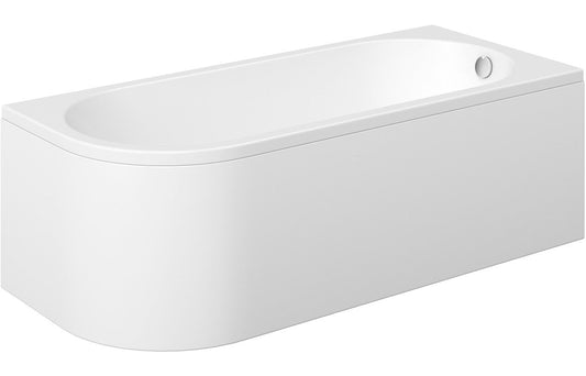 Wray J Shape 1700x725x600mm 0TH Bath w/Legs (RH)