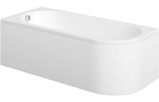 Wray J Shape 1700x725x600mm 0TH Bath w/Legs (LH)