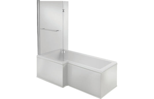 Waterfoot L Shape 1700x850x560mm 0TH Shower Bath Pack (LH)