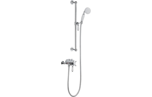 Stuart Shower Pack One - Concentric Single Outlet Shower Valve & Riser Kit - Chrome