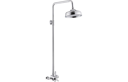 Stuart Shower Pack Two - Concentric Single Outlet Shower Valve & Overhead Kit - Chrome