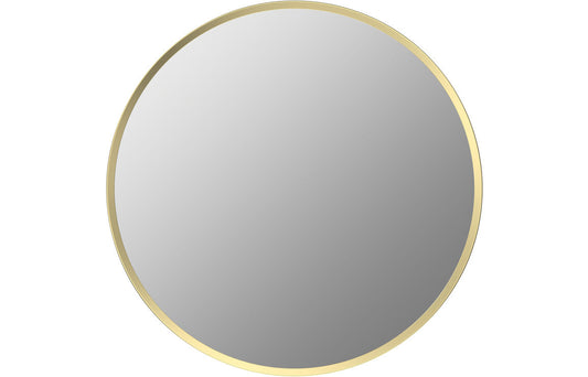 Poulton 500mm Round Mirror - Brushed Brass