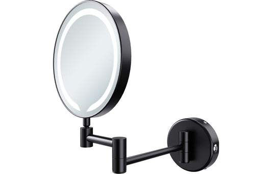Kirkham Round LED Cosmetic Mirror - Black