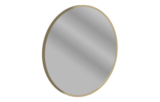 Poulton 500mm Round Mirror - Brushed Bronze