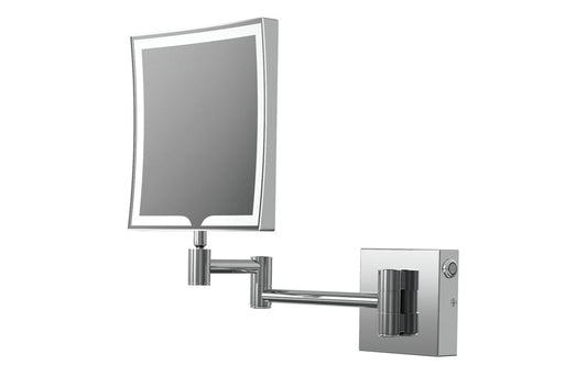 Kirkham Square LED Cosmetic Mirror - Chrome