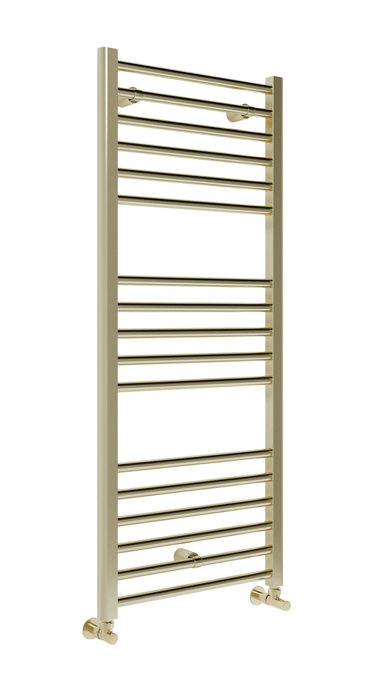 Charnock Straight 30mm Ladder Radiator (500x1200x30mm) - Brushed Brass