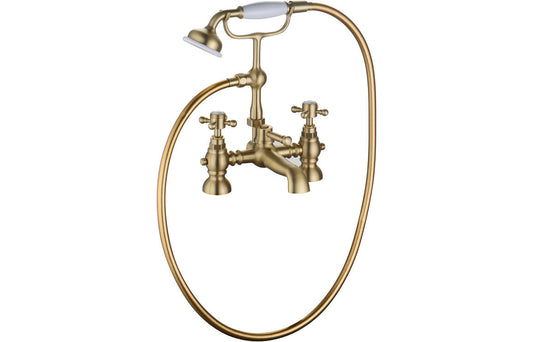 Dodd Bath/Shower Mixer & Shower Kit - Brushed Brass