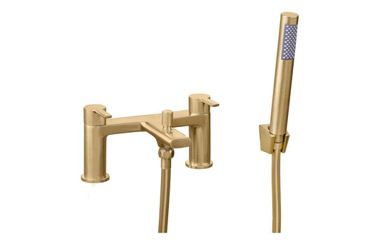 Louise Bath/Shower Mixer - Brushed Brass