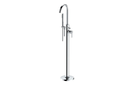 Louise Floor Standing Bath/Shower Mixer - Chrome