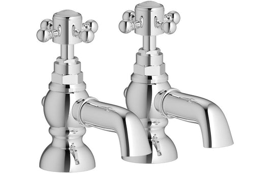 Dodd Bath Pillar Taps - Chrome