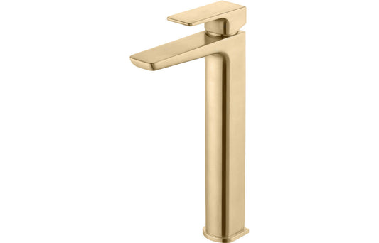 Harrogate Tall Basin Mixer - Brushed Brass