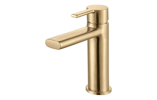 Louise Basin Mixer - Brushed Brass