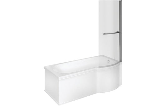 Stoop P Shape SUPERCAST 1700x850x560mm 0TH Shower Bath Pack (RH)