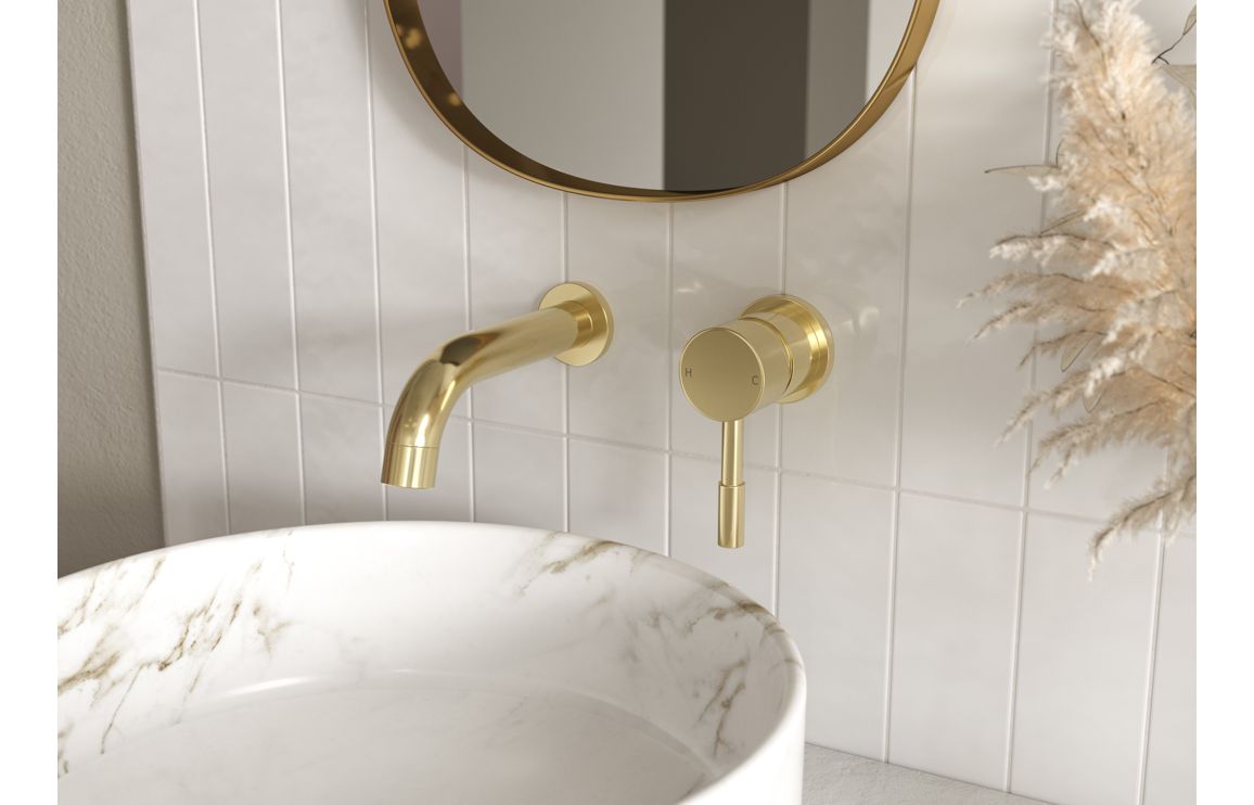 Goole Tall Basin Mixer - Brushed Brass