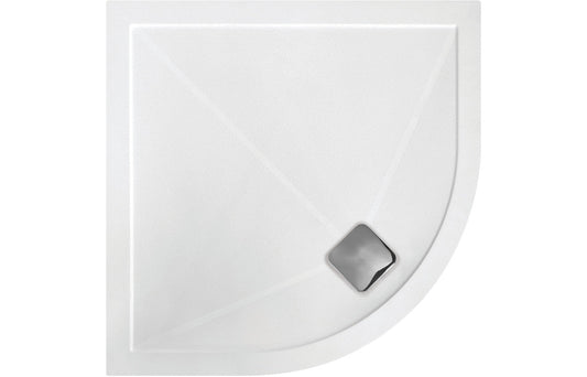 25mm Anti-Slip Ultra-Slim 900mm Quadrant Tray & Waste